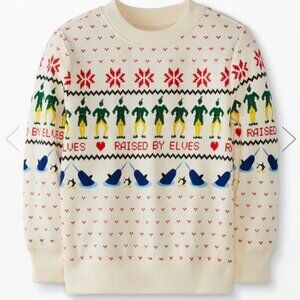 Hanna Anderson ELF (Buddy the Elf) holiday sweater, sweatshirt, kids US 10